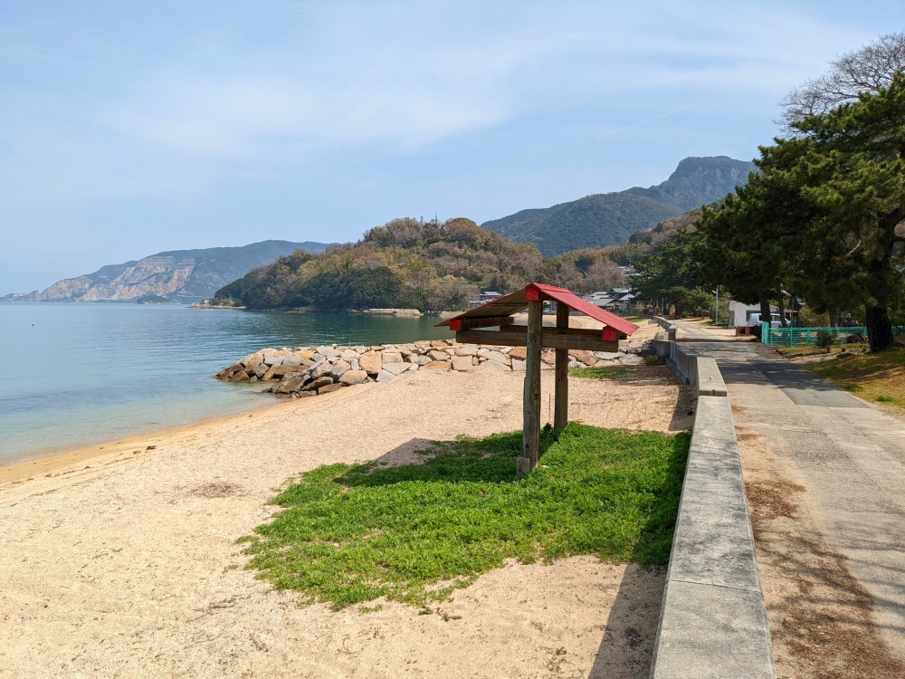 田井浜キャンプ場から見た海の景色