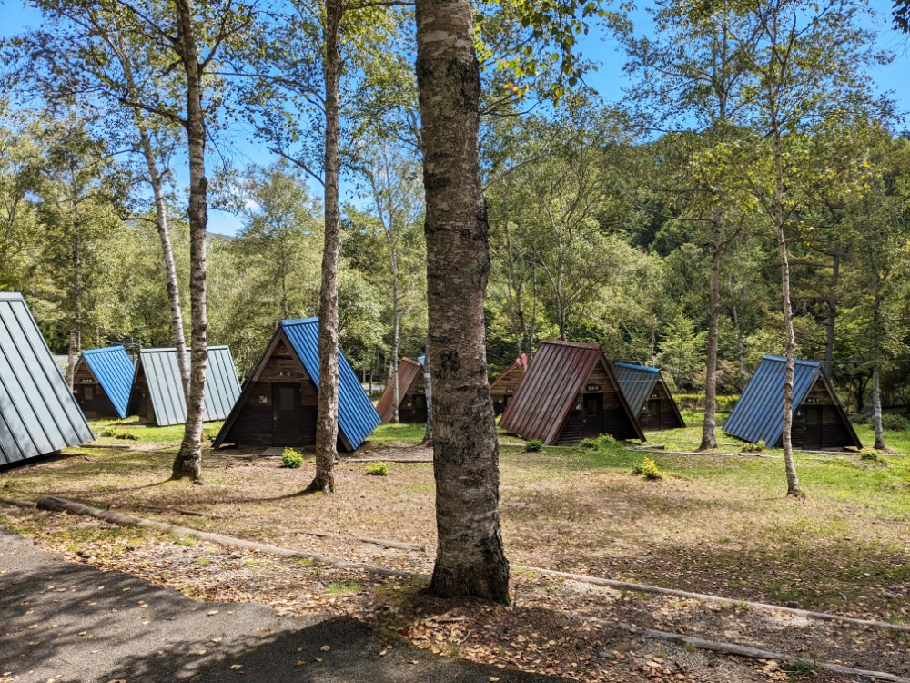 せいなの森キャンプ場(長野県阿智村)のバンガロー