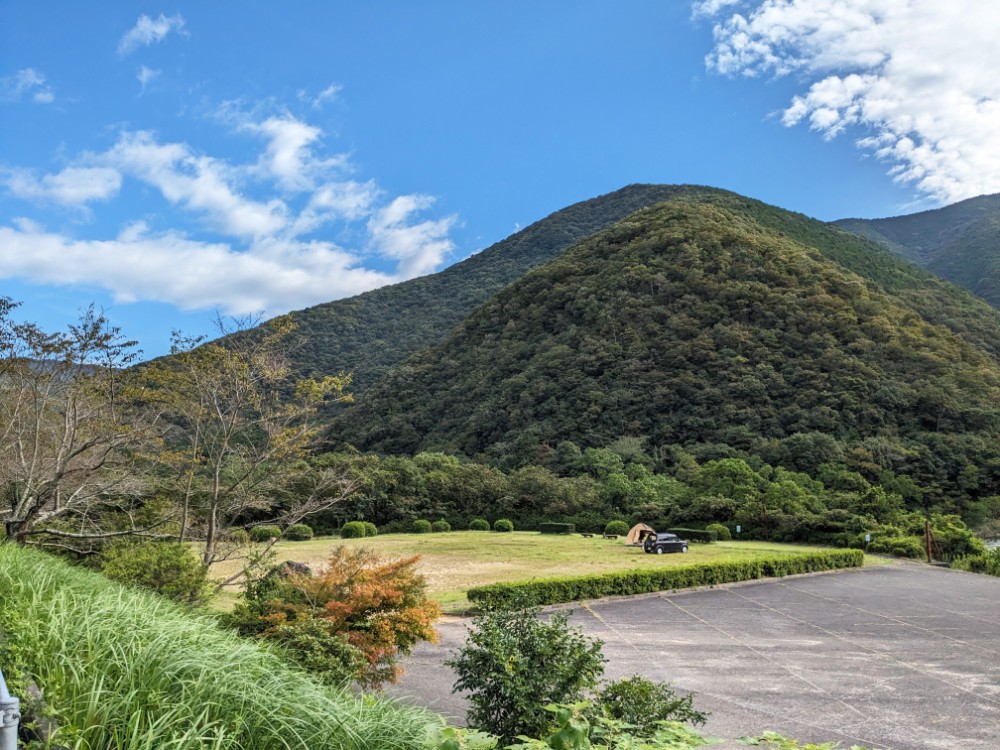 宮川内ダム公園キャンプ場(徳島県阿波市)の全景