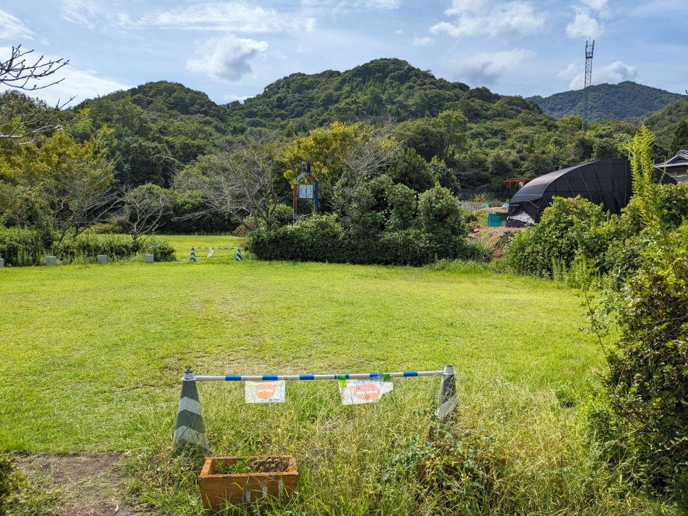 大内ダム公園の手前側フリーサイト