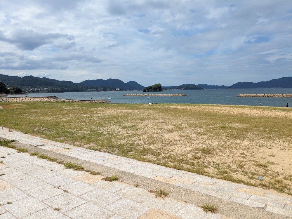 山田海岸から見える海