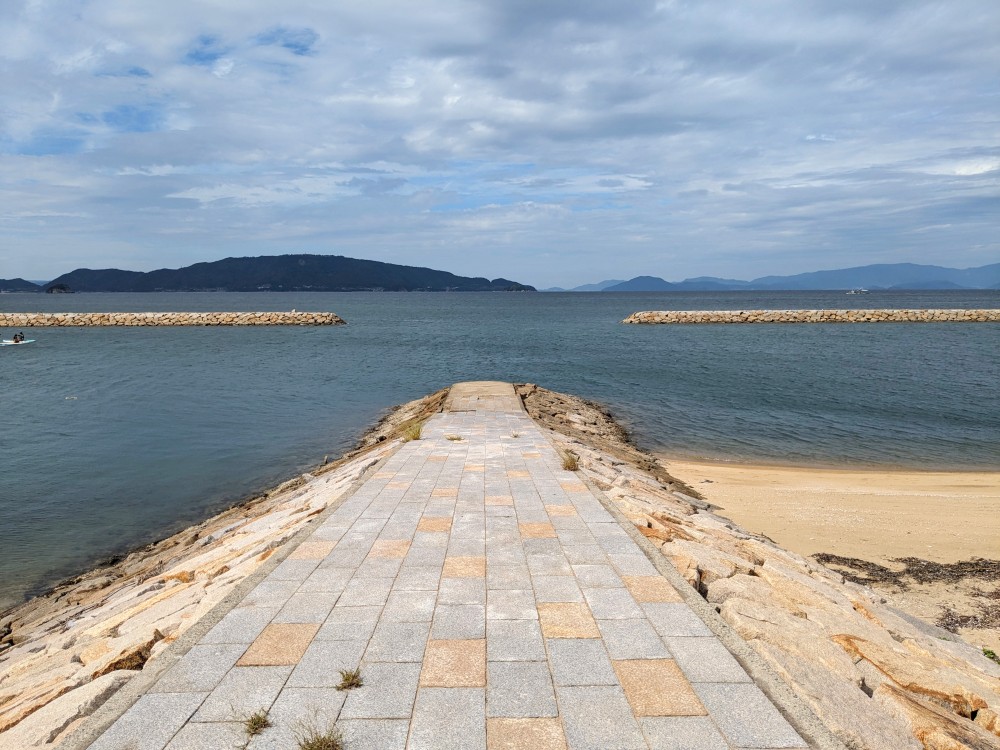 山田海岸の堤防