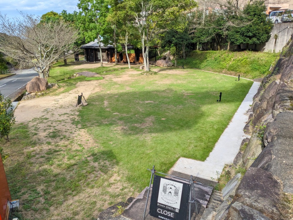 カメリア温泉キャンプ場(香川県さぬき市)の全景