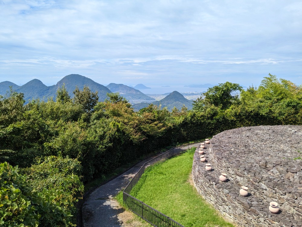 大麻山キャンプ場の展望台