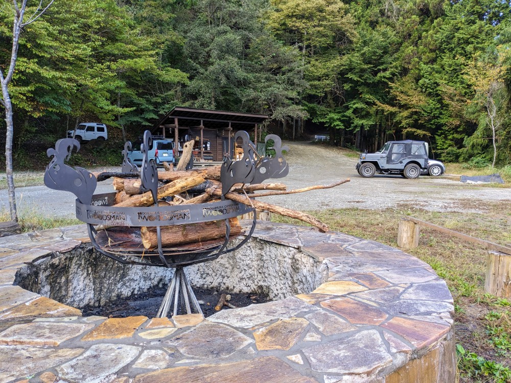 WOODSMAN CAMPGROUND(山梨県道志村)のWOODMANファイヤー