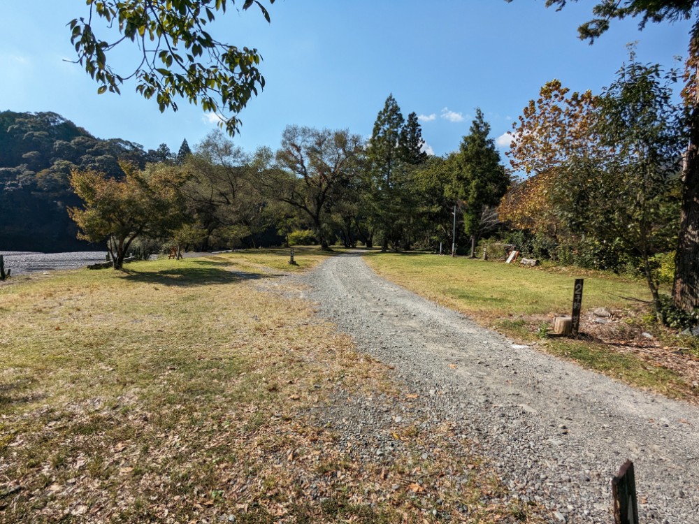 明野キャンプ場(静岡県浜松市)の入口