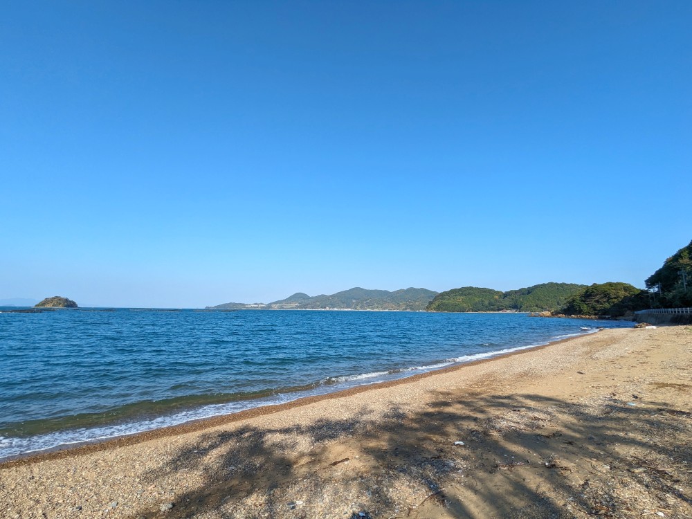 三ツ島海水浴場から見える海