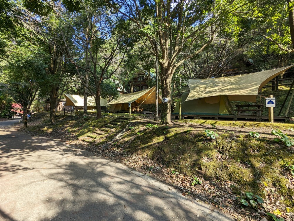 岩屋公園キャンプ場(鹿児島県南九州市)のレトロテント