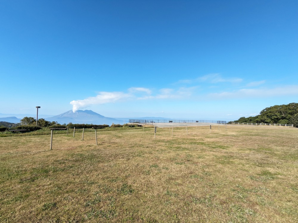 輝北うわば公園キャンプ場(鹿児島県鹿屋市)のパノラマテントサイト