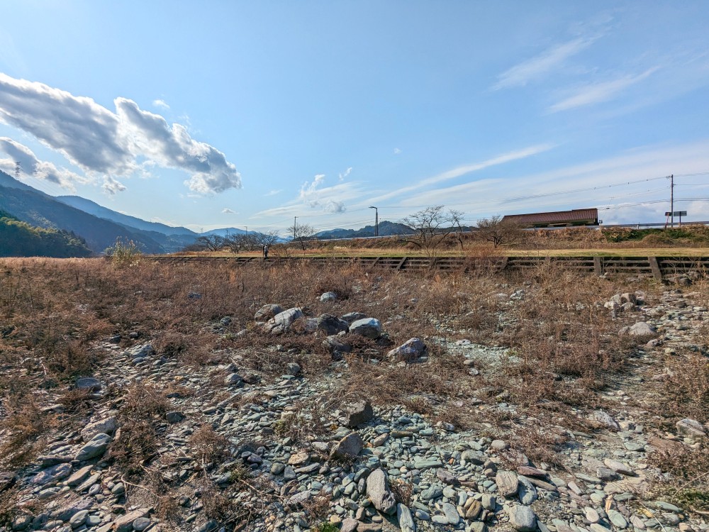 加茂川から見たトリム公園