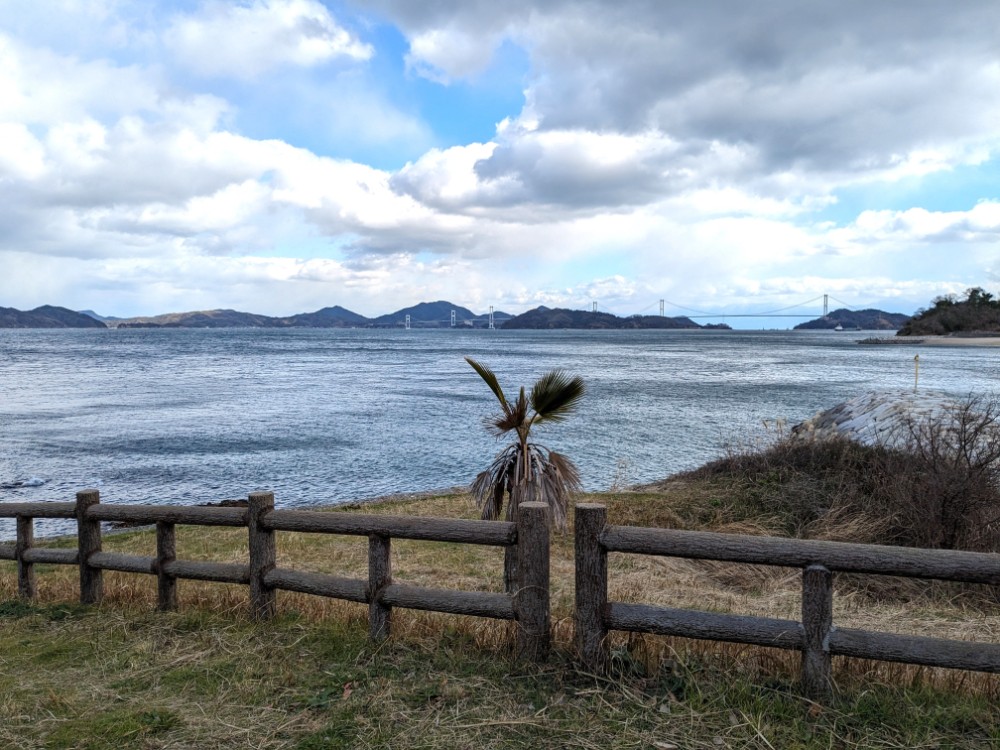 大角海浜公園キャンプ場から見えるしまなみ街道