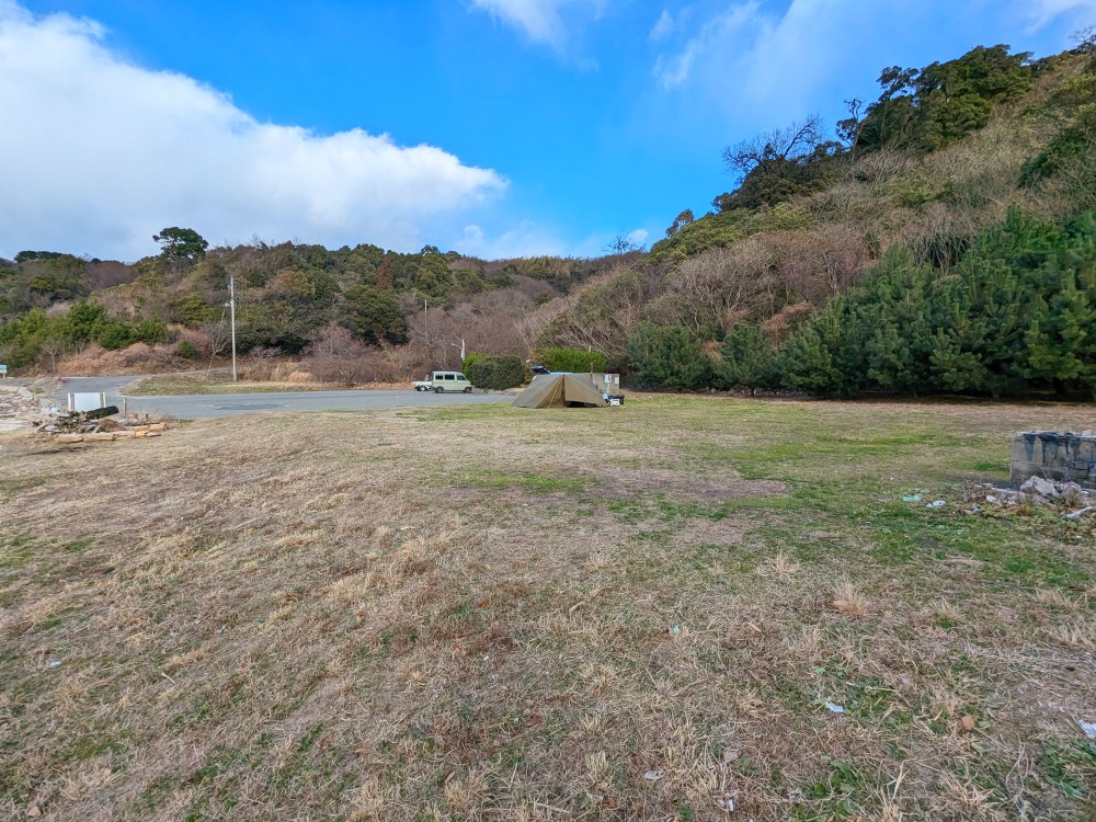 七五三ヶ浦公園キャンプ場のフリーサイト