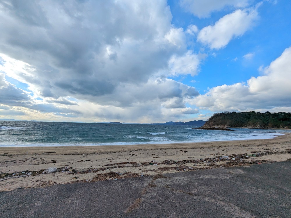 七五三ヶ浦公園キャンプ場の海岸