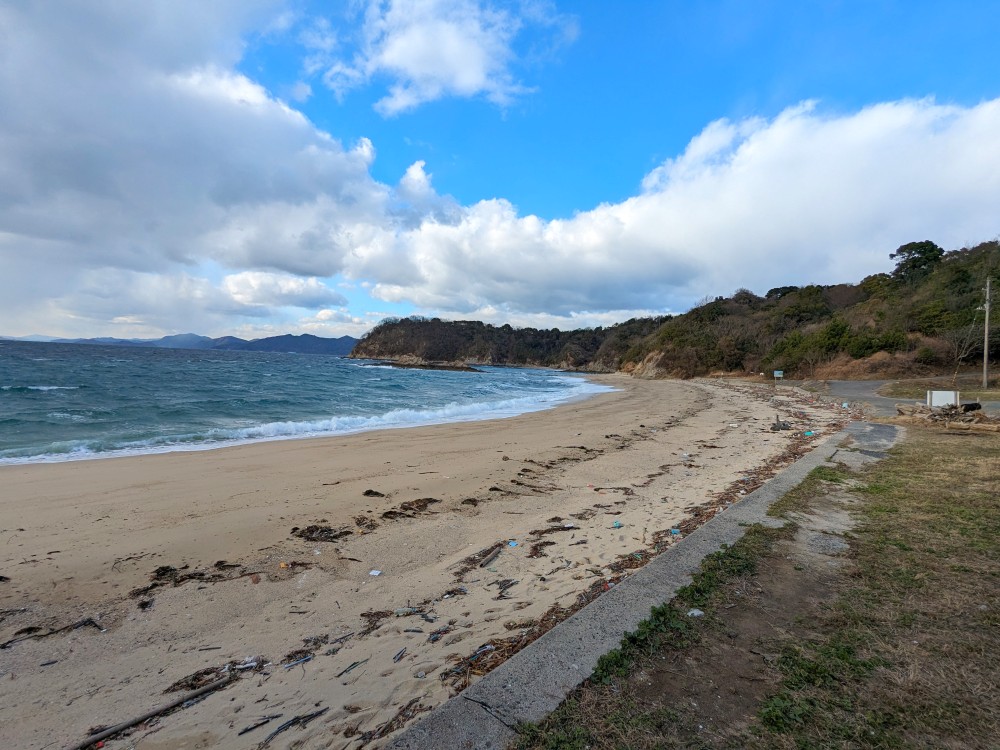 七五三ヶ浦公園キャンプ場から見える海の景観