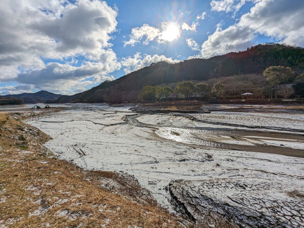 龍岡キャンプ場から見える玉川湖