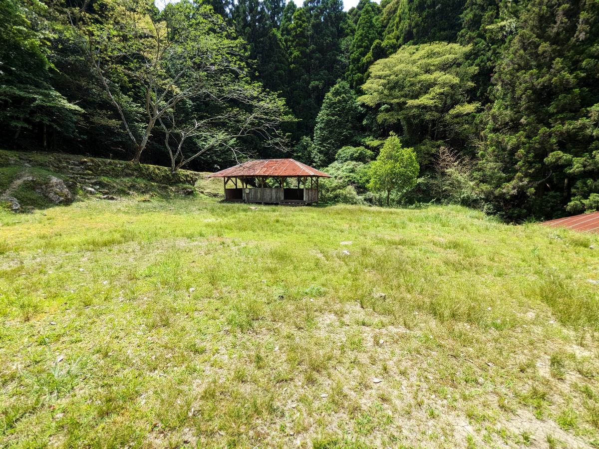 八木山渓流公園キャンプ場のテントサイト