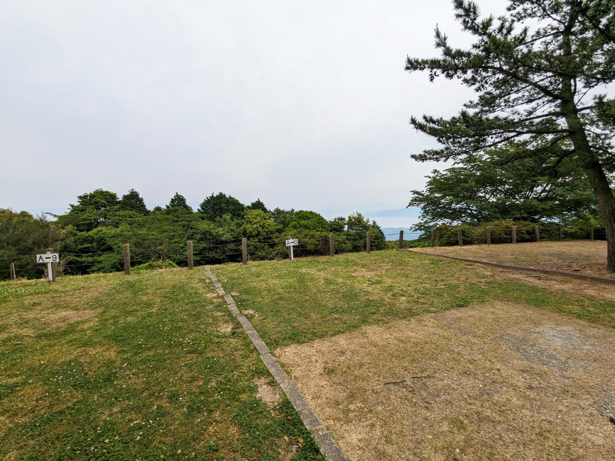 琴海赤水公園キャンプ場から見える大村湾