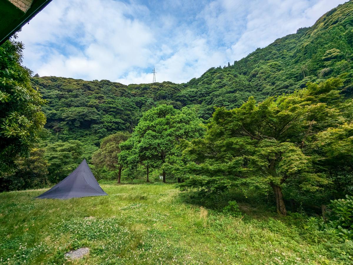 さよの湖(厳木ダム)キャンプ場のテントサイト