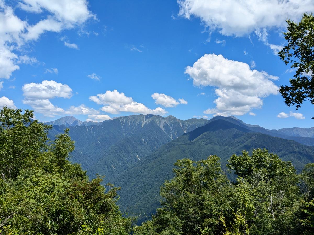 しらびそ高原山岳オートキャンプ場からの絶景