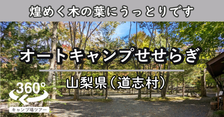 オートキャンプせせらぎ(山梨県道志村)